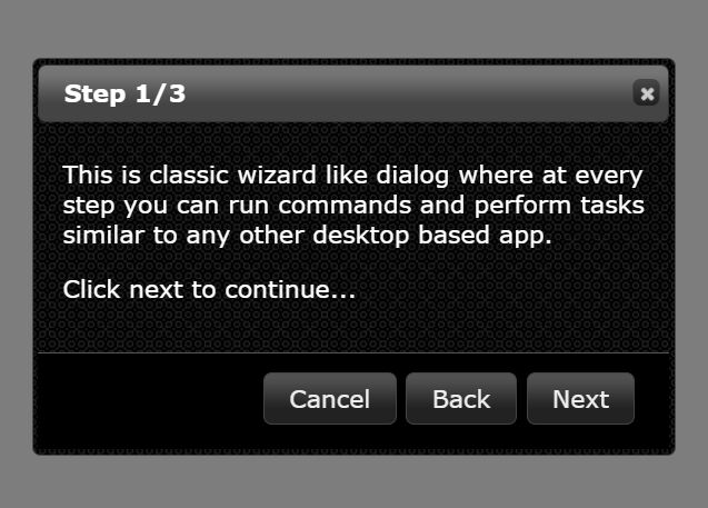 Draggable Step Wizard Plugin - jQuery Dialog Wizard