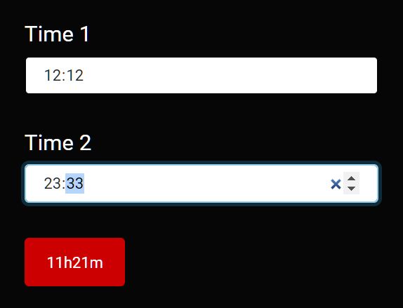 Calculate Duration Between 2 Times - differenceHours