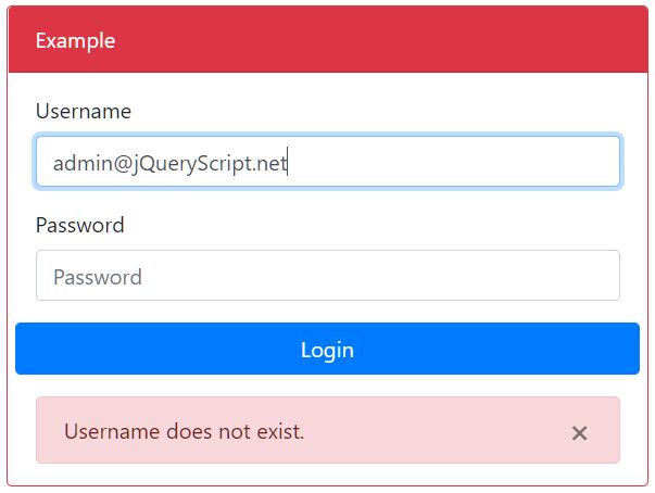 Create Custom Error Messages Using Bootstrap Alerts - errorMg