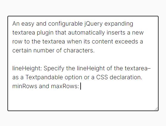 超过字符限制时自动扩展文本区域 - jQuery textpandable.js