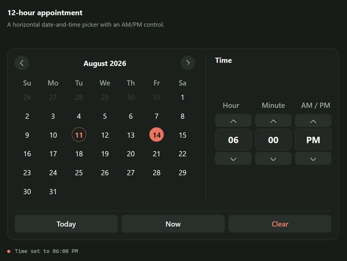 Extended Date and Time Picker jQuery Plugin for Bootstrap 5