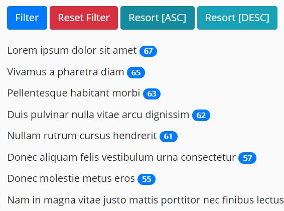 Filter & Sort A Group Of Elements Using jQuery Drizzle Plugin