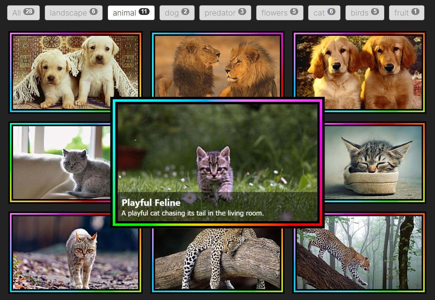 Customizable & Filterable Gallery In jQuery - tabX