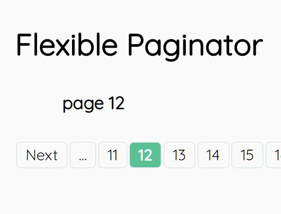 Simple Flexible Pagination Plugin - jQuery Paginator