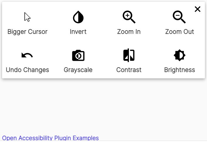 Floating Accessibility Tools Menu - jQuery open-accessibility