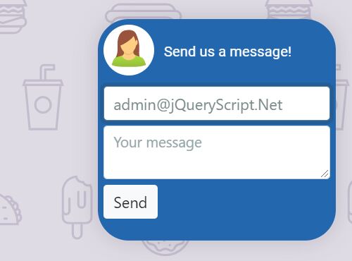 Floating Contact Button (Form) In jQuery - fancyMessenger