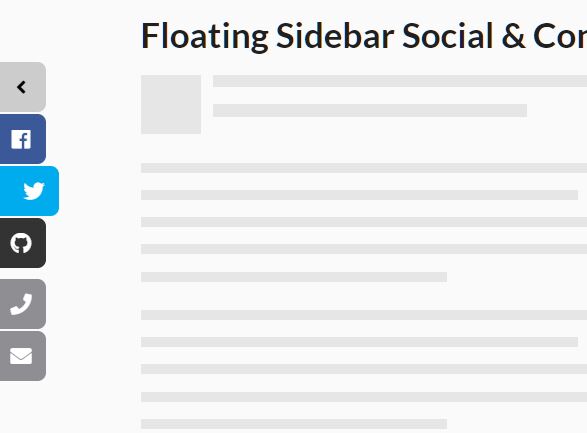 Floating Sidebar Social & Contact Buttons - socialFloating.js