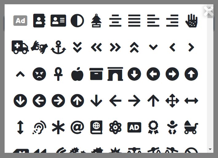 Font Awesome Icon Browser & Picker In jQuery