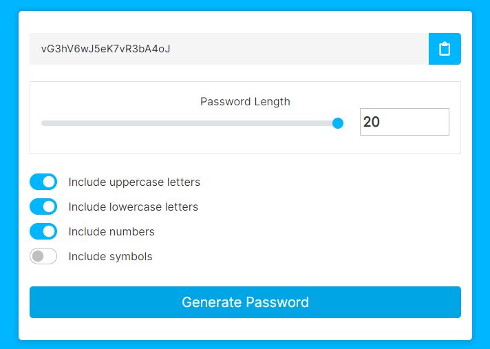 jQuery Plugin For Generating Strong Passwords