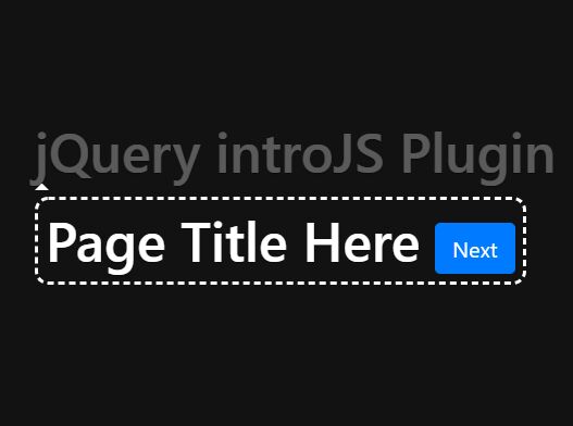 Small & Beautiful Guided Tours In jQuery - introJS