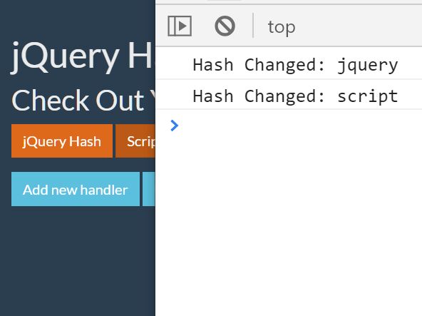 Handle URL Hash Change In jQuery - JQueryHash
