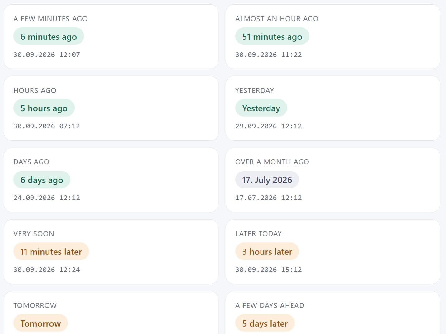 jQuery Relative Time Plugin for Human-Readable Dates - niceDate