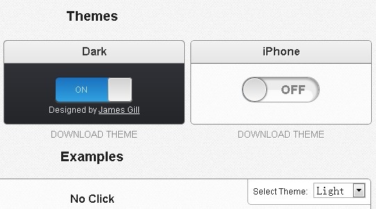 iOS-Like Toggle Button Plugin - Toggles