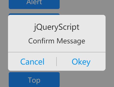 iOS Style Popup Dialog Plugin With jQuery - mobile-layer