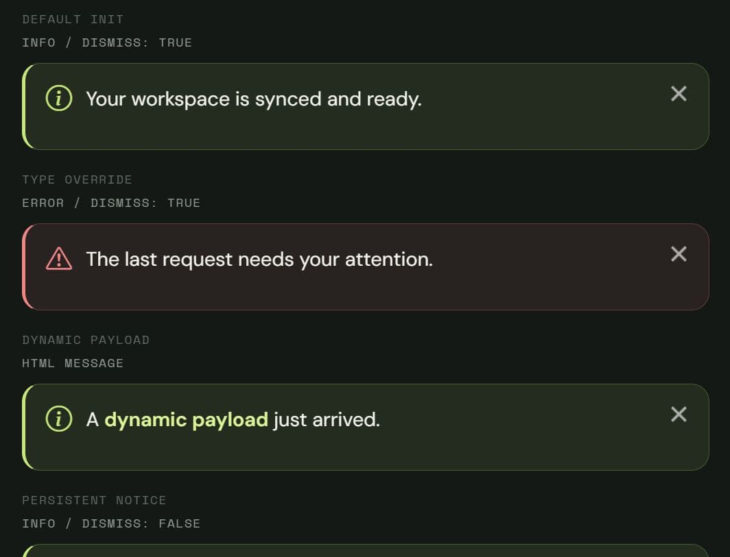 jQuery Info & Error Alert Plugin - Bootstrap Message