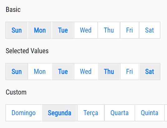 Inline Week Day Picker Plugin - jQuery weekdays