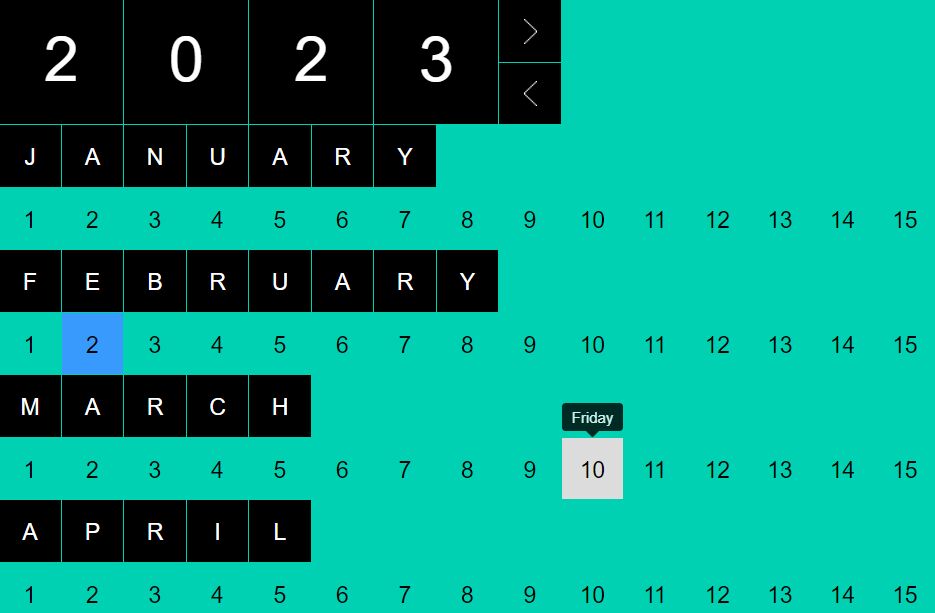 Innovative Calendar jQuery Plugin – Verbose Calendar