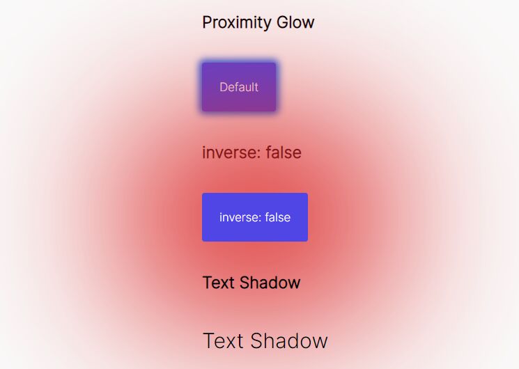jQuery Plugin For Interactive Glowing Shadow - <font color='red'><font color='red'>proximity</font></font> Glow