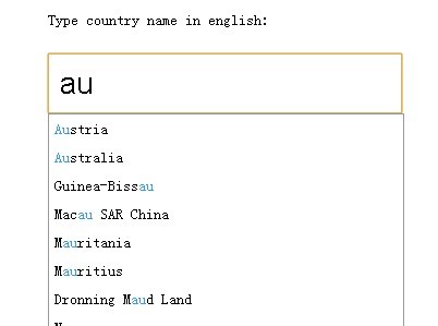 jQuery Ajax Autocomplete Plugin For Input Fields - Autocomplete