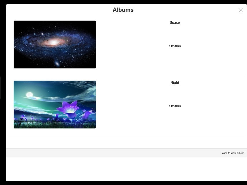 jQuery Album-Like Image Gallery Plugin - Albumize