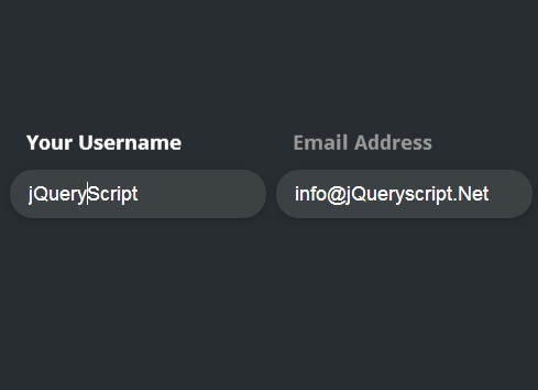 jQuery Animated Input Field Label Plugin - Label Better