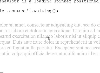 jQuery Animated Loading Indication Plugin - Waiting