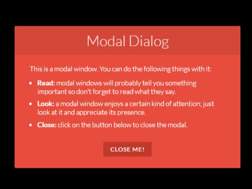 jQuery Based Modal Windows With Cool CSS3 Animations - NiftyModals