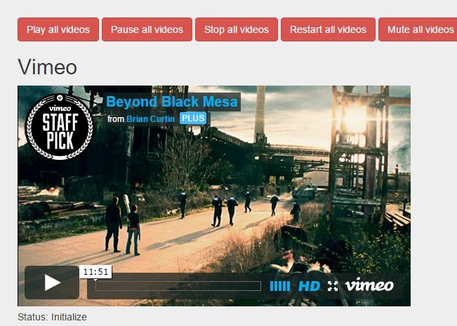 jQuery Based Youtube/Vimeo/HTML5 Video Controller - Video.js