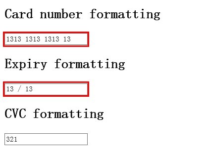 jQuery Credit Card Form Formatting Plugin - Payment