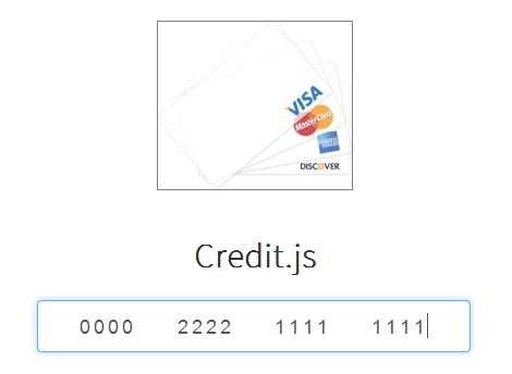 jQuery Credit Card Input Mask Plugin - Credit.js