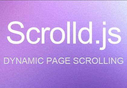 jQuery Dynamic One Page Scrolling Plugin - Scrolld.js