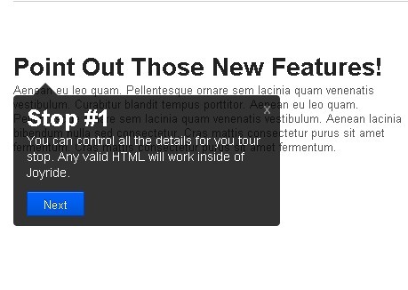 jQuery Feature Tours Plugin Joyride - Download jQuery Feature Tours Plugin - Joyride