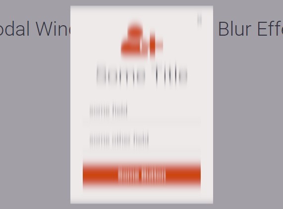 jQuery & GSAP Based Modal Window with Motion Blur Effect
