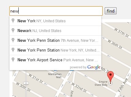 jQuery Geocoding and Places Autocomplete with Google Maps API - geocomplete