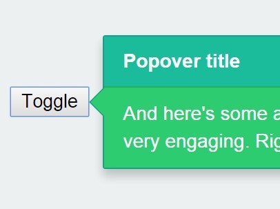 jQuery & Html5 Based Popover Plugin - ggpopover