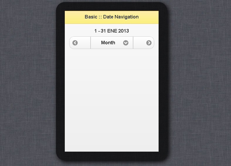 jQuery Mobile Date Navigation Plugin