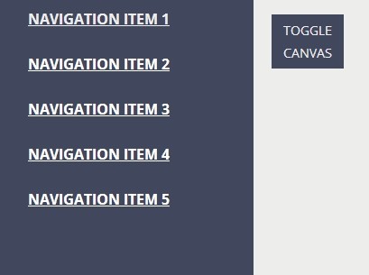 jQuery Off-Canvas Sidebar Navigation Plugin - Form5 Offcanvas