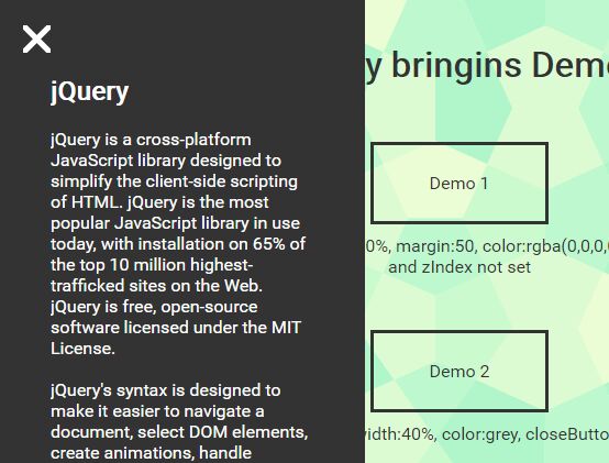 jQuery Plugin To Create Expanding Overlay Content - bringins