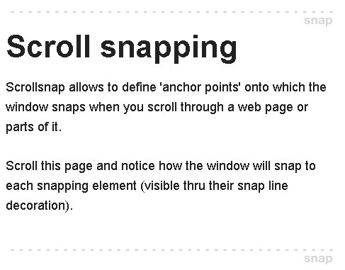 jQuery Plugin For Animated Vertical Scroll Snapping - Scrollsnap