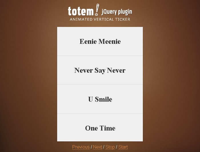 jQuery Plugin For Animated Vertical Ticker - totem