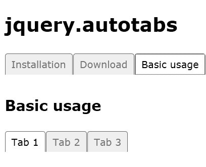 jQuery Plugin For Automatically Creating Tabs - autotabs