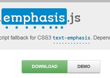 jQuery Plugin For CSS3 Emphasis Marks - emphasis.js