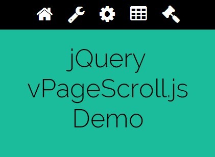 jQuery Plugin For Creating Responsive One Page Scrolling Web Layout - vPageScroll.js
