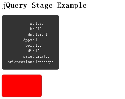 jQuery Plugin For Displaying Viewport Information - stage