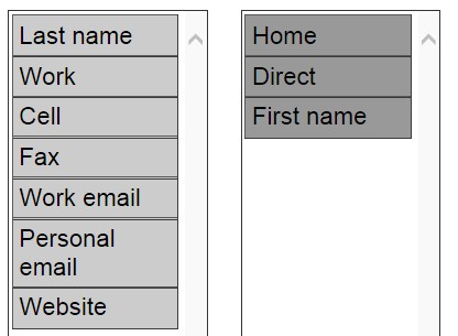 jQuery Plugin For Drag and Drop Multi-Select List Box - fieldChooser