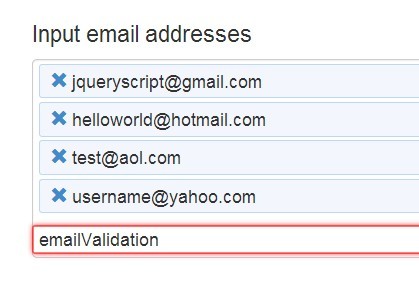 jQuery Plugin For Email Address Management - Multiple Emails