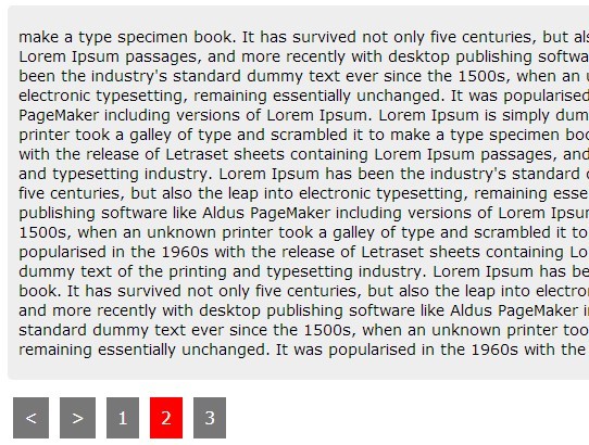 jQuery Plugin For Long Content Pagination/Slider Plugin - Text Pager