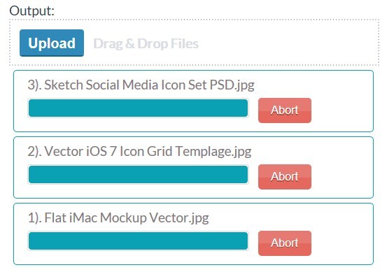 jQuery Plugin For Multiple File Uploader - Upload File