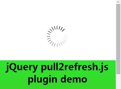 jQuery Plugin For Pull To Refresh Web Page - pull2refresh.js