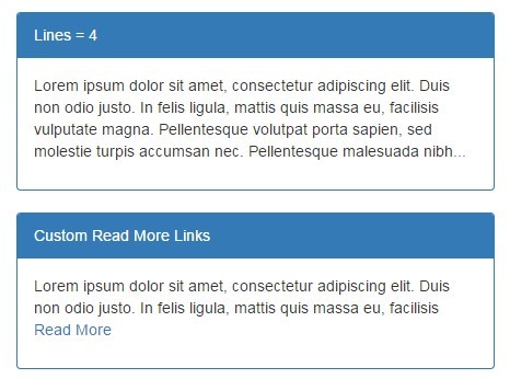 jQuery Plugin For Responsive Multi Line Text Truncating - fewlines